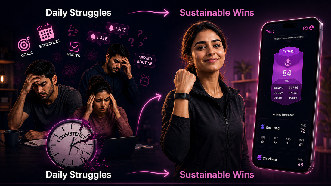 Struggling for Consistency? 10 Ways AI Coaching Turns Daily Struggles Into Sustainable Wins
